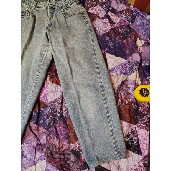 Vintage 90s Zena Jeans Womens 28x27 Blue Denim High Rise Mom Tapered Light Wash - Picture 3 of 12